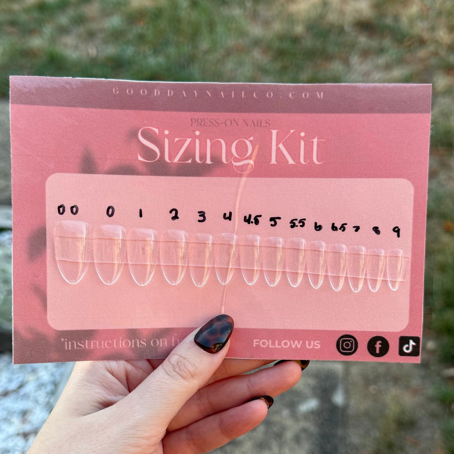 Sizing kit